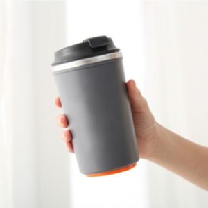 Suction Coffee Mug Grey